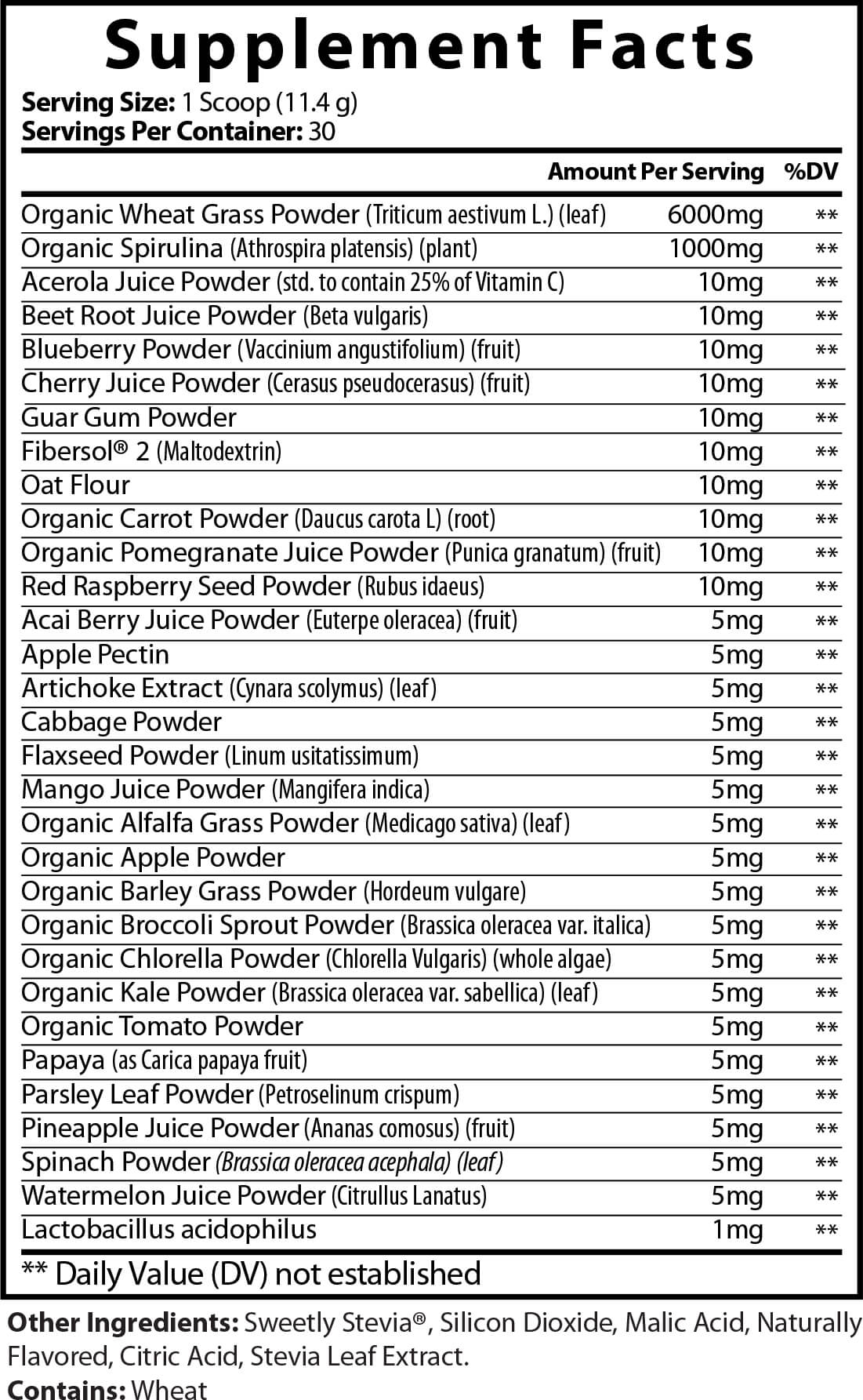 Organic Supergreens "Performance"